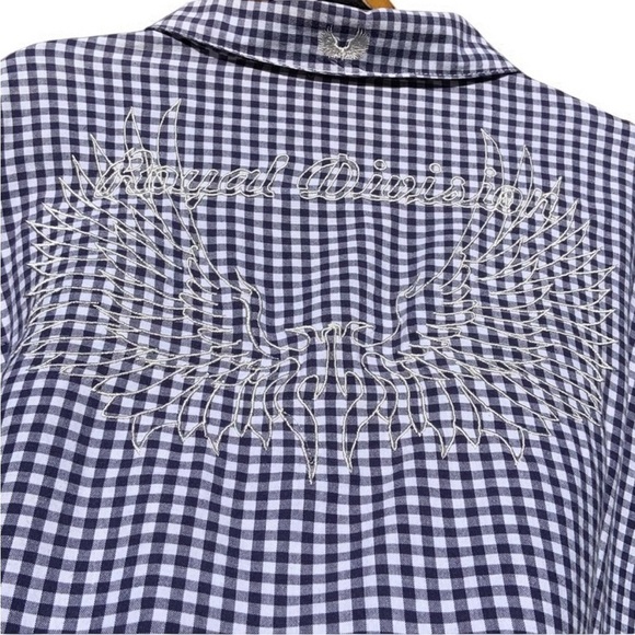 🌻MO7 Most Official 7 Plaid Shirt with Wings Size XL - Picture 10 of 12